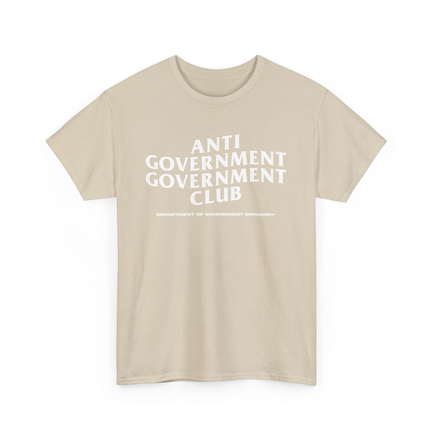 DOGE Anti Government Government Club Heavy Unisex Tee