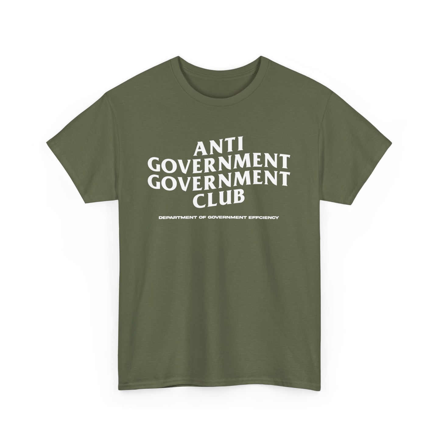 DOGE Anti Government Government Club Heavy Unisex Tee