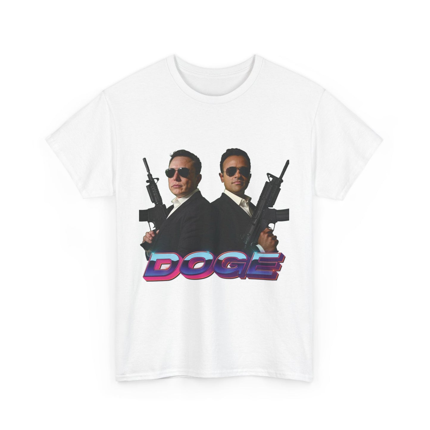 DOGE Elon Musk & Vivek Ramaswamy Heavy Unisex Tee