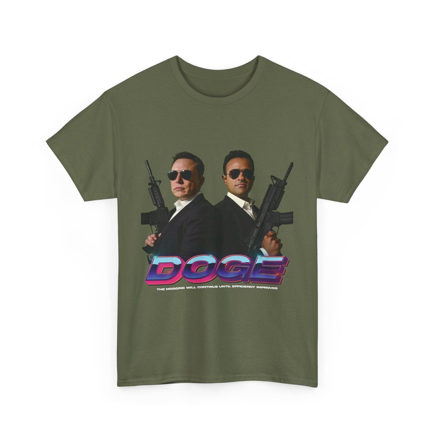 DOGE Elon Musk & Vivek Ramaswamy Heavy Unisex Tee